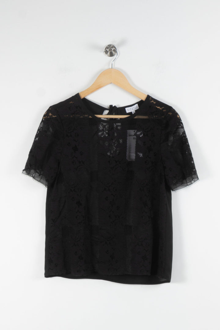 Blouse Noire - Taille S/36 de la marque Claudie Pierlot | PARAD83976 - Vendu par Paradigme - Image 2