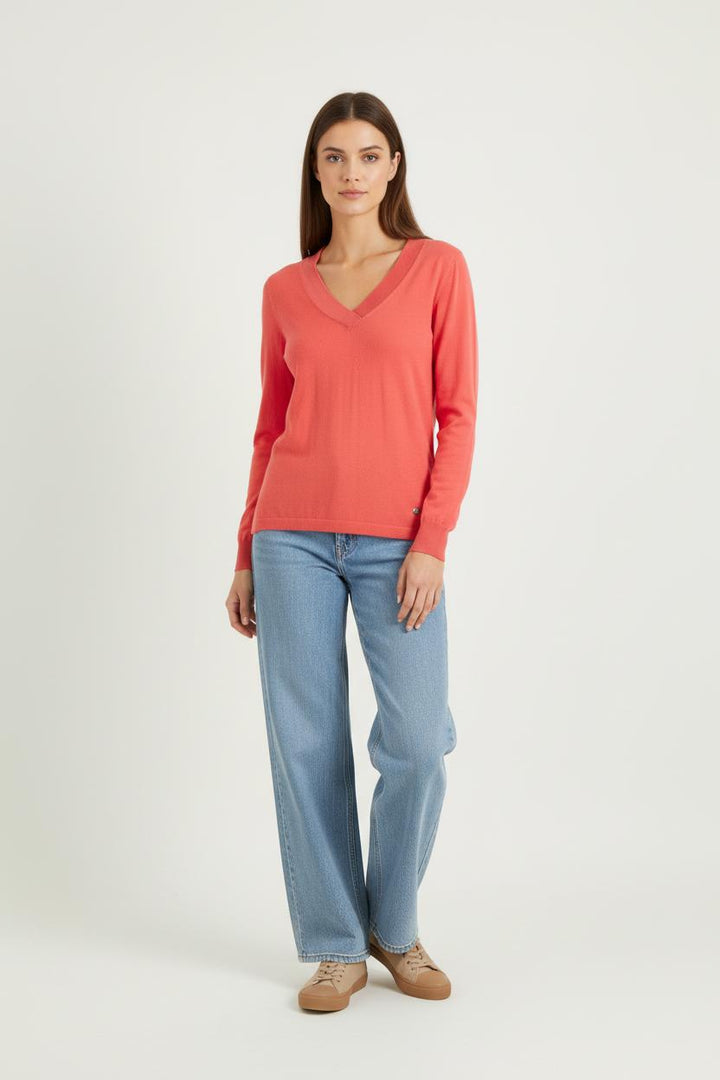 Pull Rouge - Taille S/36 de la marque Maison 123 | PARAD83990 - Vendu par Paradigme - Image 1