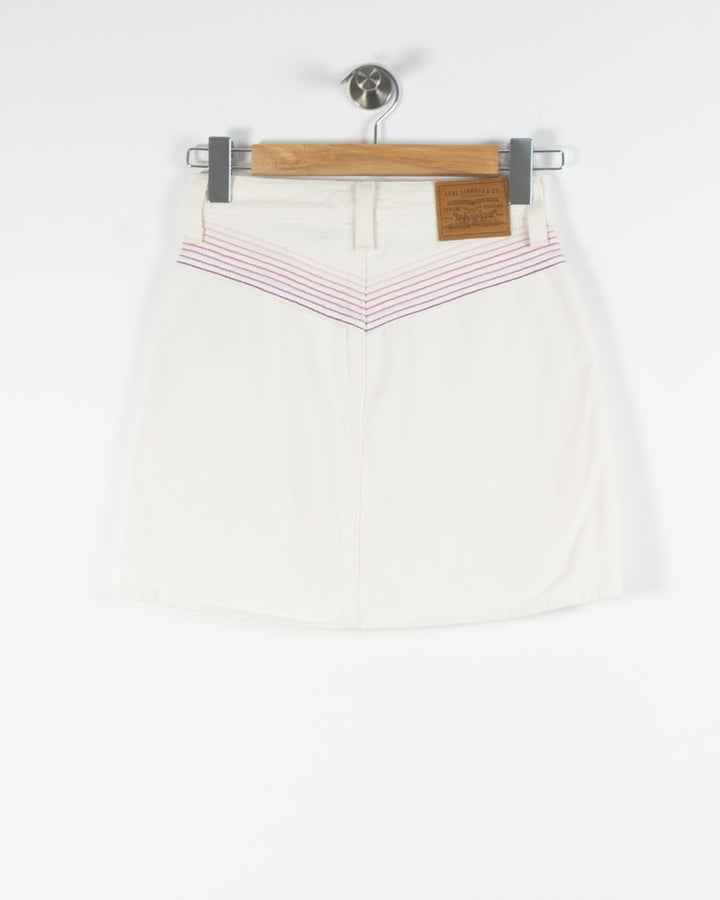 Jupe en Jean Blanche - Taille XS/34 de la marque Levi's | PARAD83999 - Vendu par Paradigme - Image 4
