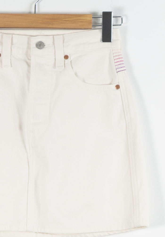 Jupe en Jean Blanche - Taille XS/34 de la marque Levi's | PARAD83999 - Vendu par Paradigme - Image 3