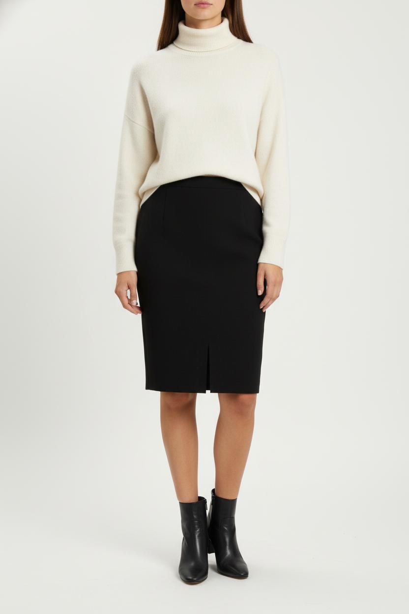 Jupe Crayon Noire - Taille S/36 de la marque Sandro | PARAD84001 - Vendu par Paradigme - Image 1
