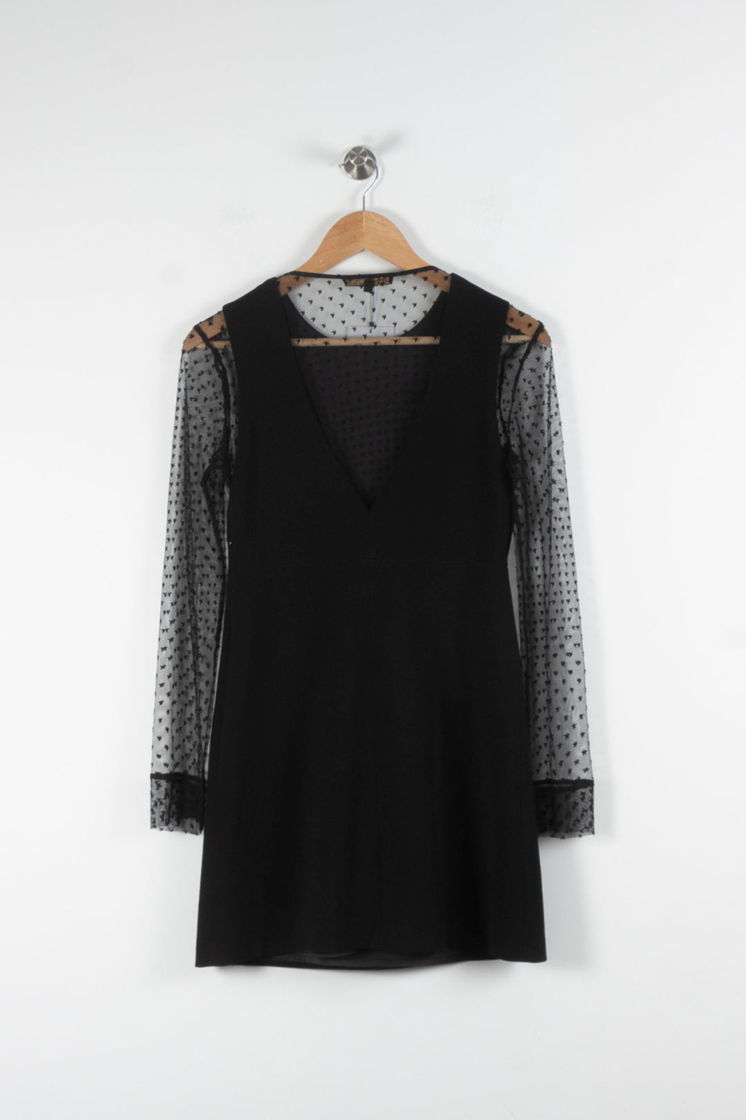 Robe Droite Noire - Taille S/36 de la marque Maje | PARAD84002 - Vendu par Paradigme - Image 4