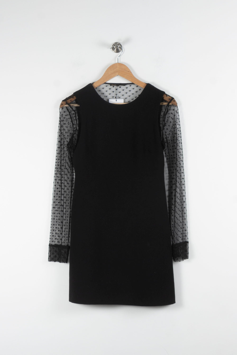 Robe Droite Noire - Taille S/36 de la marque Maje | PARAD84002 - Vendu par Paradigme - Image 2