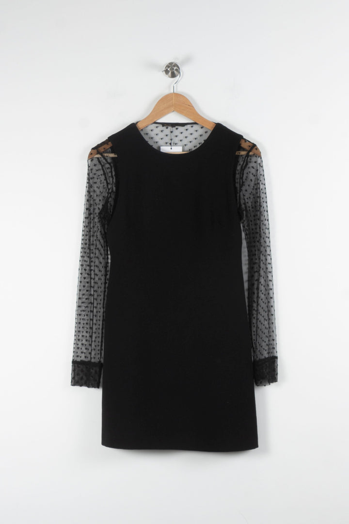 Robe Droite Noire - Taille S/36 de la marque Maje | PARAD84002 - Vendu par Paradigme - Image 2