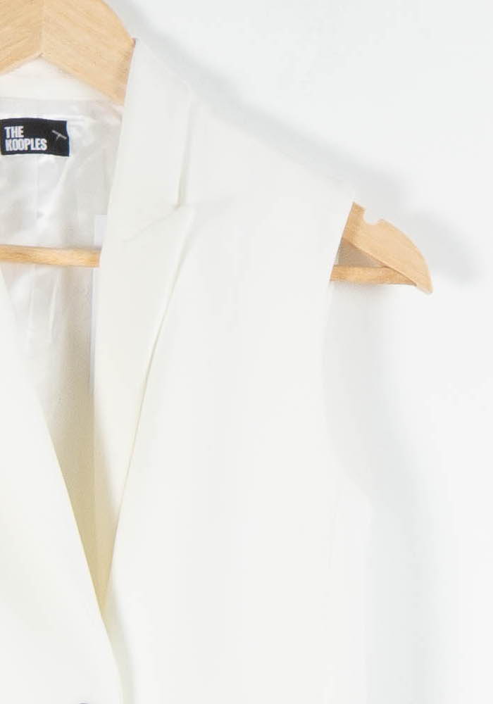 Robe Blazer Blanche - Taille XS/34 de la marque The Kooples | PARAD84008 - Vendu par Paradigme - Image 3