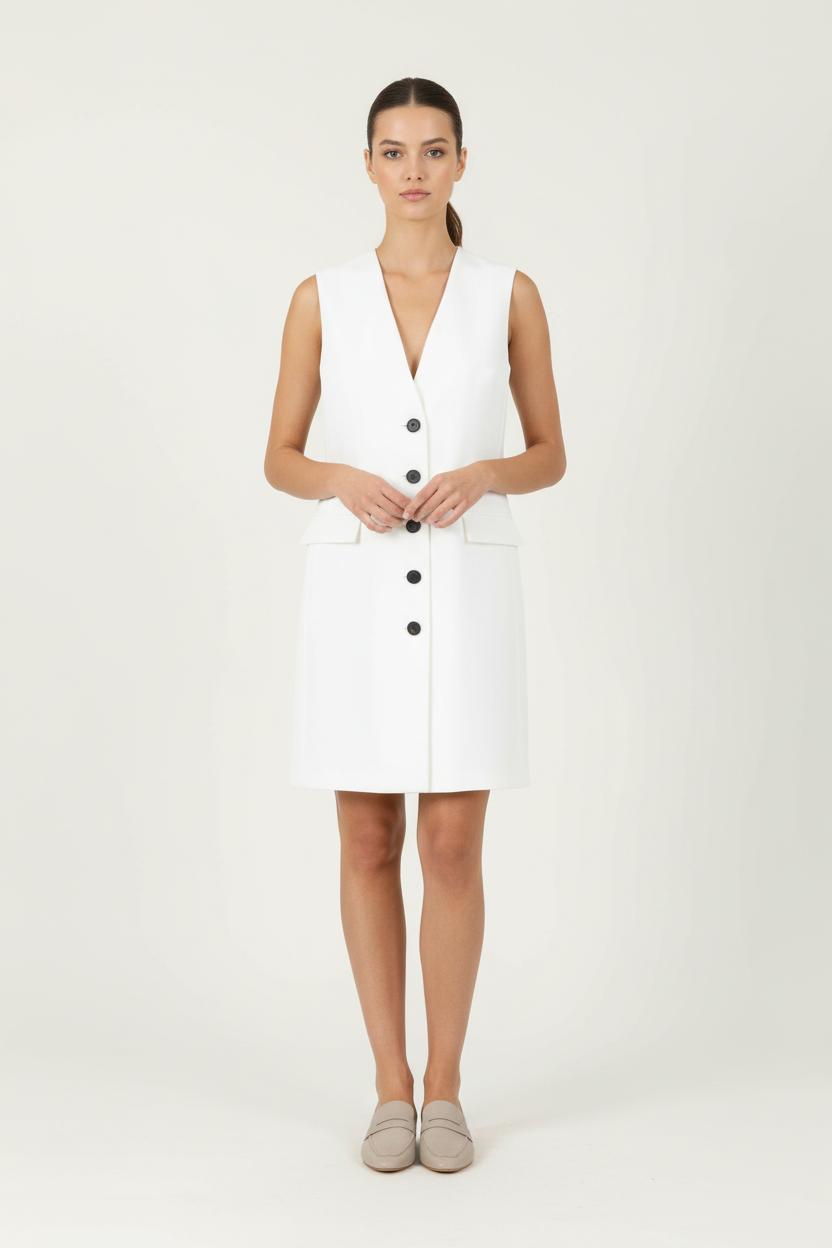 Robe Blazer Blanche - Taille XS/34 de la marque The Kooples | PARAD84008 - Vendu par Paradigme - Image 1