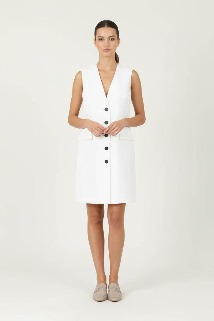 Robe Blazer Blanche - Taille XS/34 de la marque The Kooples | PARAD84008 - Vendu par Paradigme - Image 1