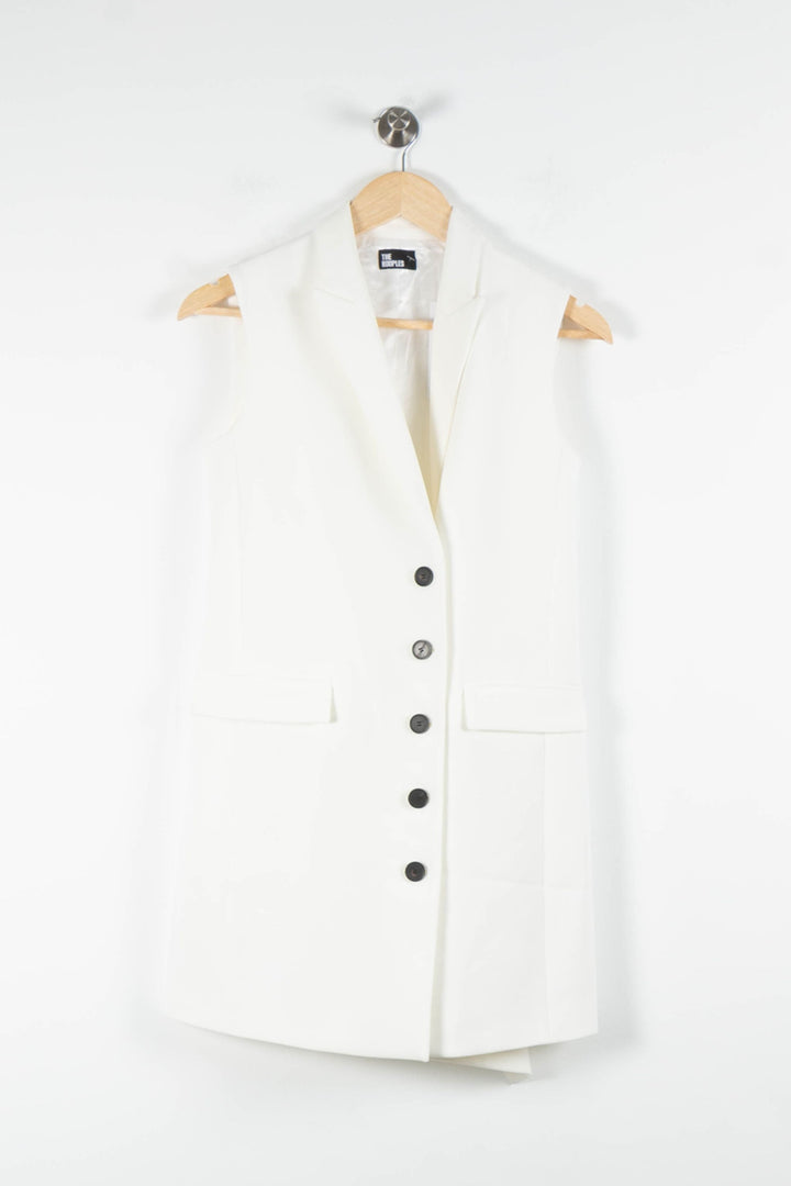Robe Blazer Blanche - Taille XS/34 de la marque The Kooples | PARAD84008 - Vendu par Paradigme - Image 2