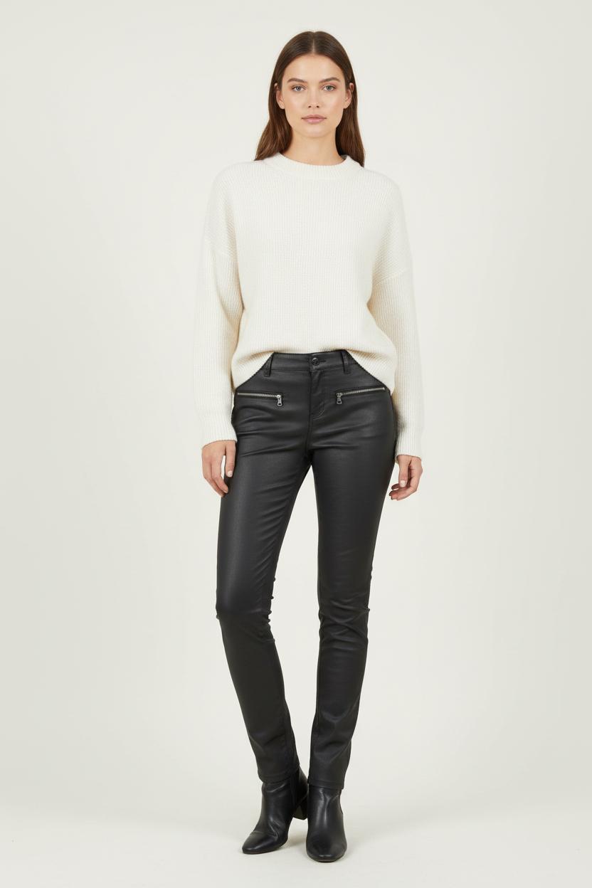 Pantalon Slim Noir - Taille S/36 de la marque ZAPA | PARAD84010 - Vendu par Paradigme - Image 1