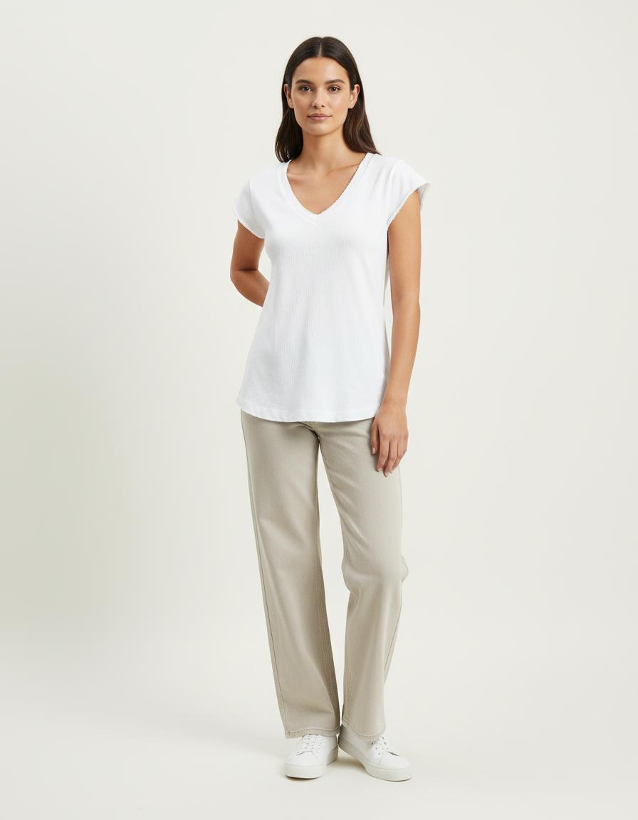 Tee-shirt Blanc - Taille S/36 de la marque Claudie Pierlot | PARAD84011 - Vendu par Paradigme - Image 1