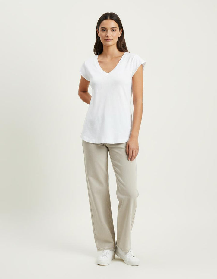 Tee-shirt Blanc - Taille S/36 de la marque Claudie Pierlot | PARAD84011 - Vendu par Paradigme - Image 1