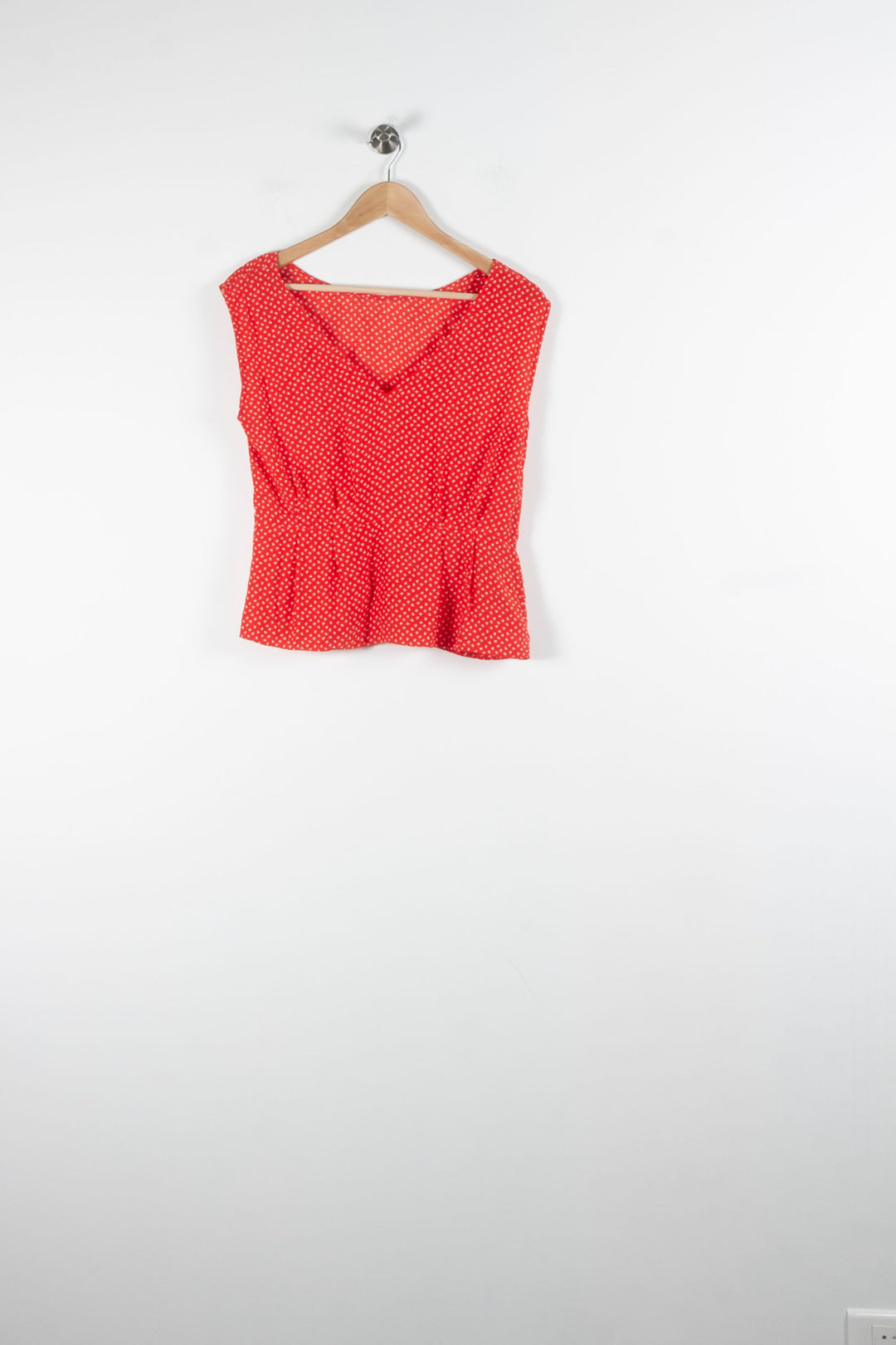 Blouse Rouge à Pois Blancs - Taille XS/34 de la marque Comptoir des Cotonniers | PARAD84014 - Vendu par Paradigme - Image 4