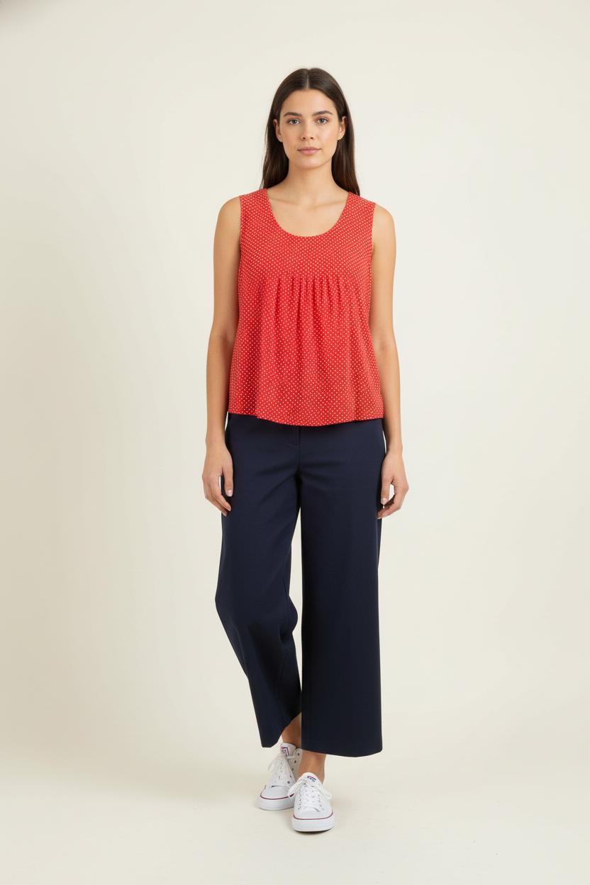 Blouse Rouge à Pois Blancs - Taille XS/34 de la marque Comptoir des Cotonniers | PARAD84014 - Vendu par Paradigme - Image 1