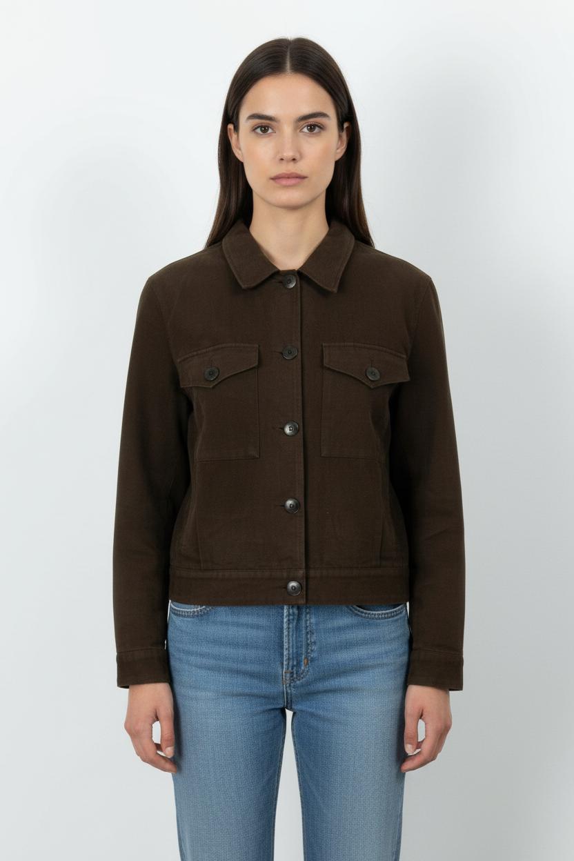 Veste Marron - Taille M/38 de la marque Agnès b. | PARAD84023 - Vendu par Paradigme - Image 1