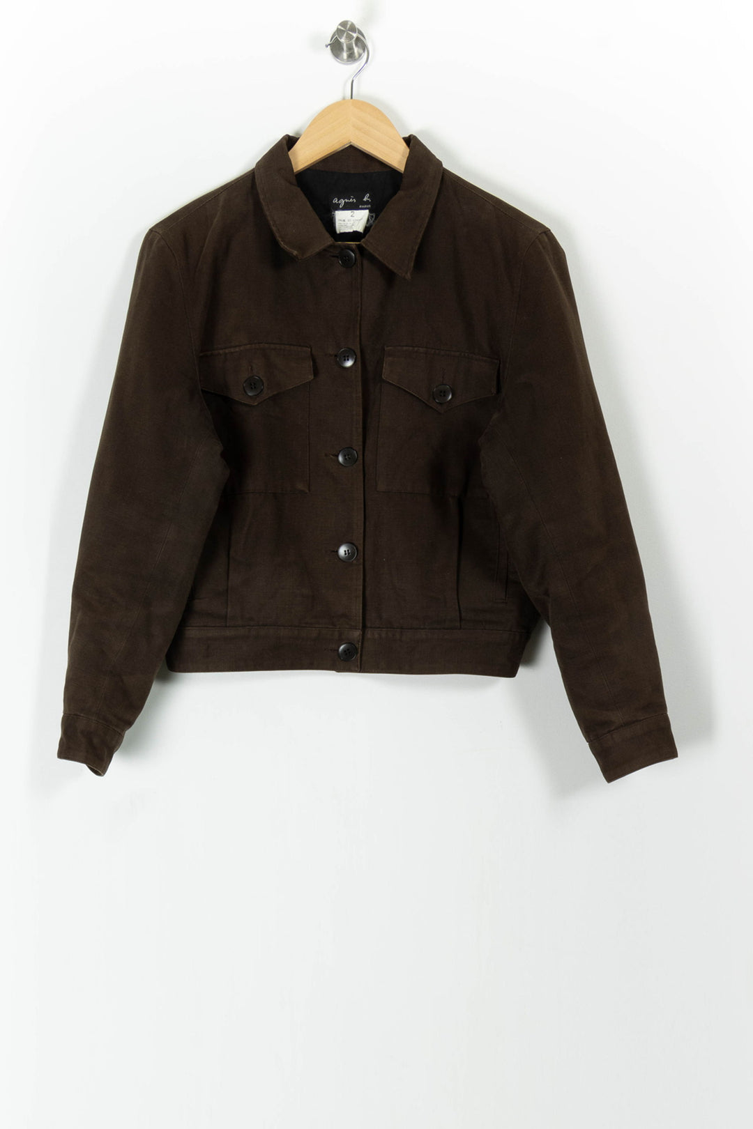 Veste Marron - Taille M/38 de la marque Agnès b. | PARAD84023 - Vendu par Paradigme - Image 2