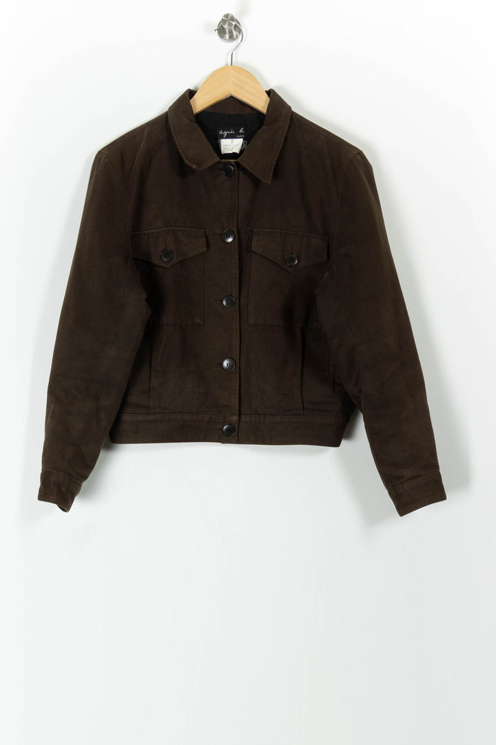 Veste Marron - Taille M/38 de la marque Agnès b. | PARAD84023 - Vendu par Paradigme - Image 2