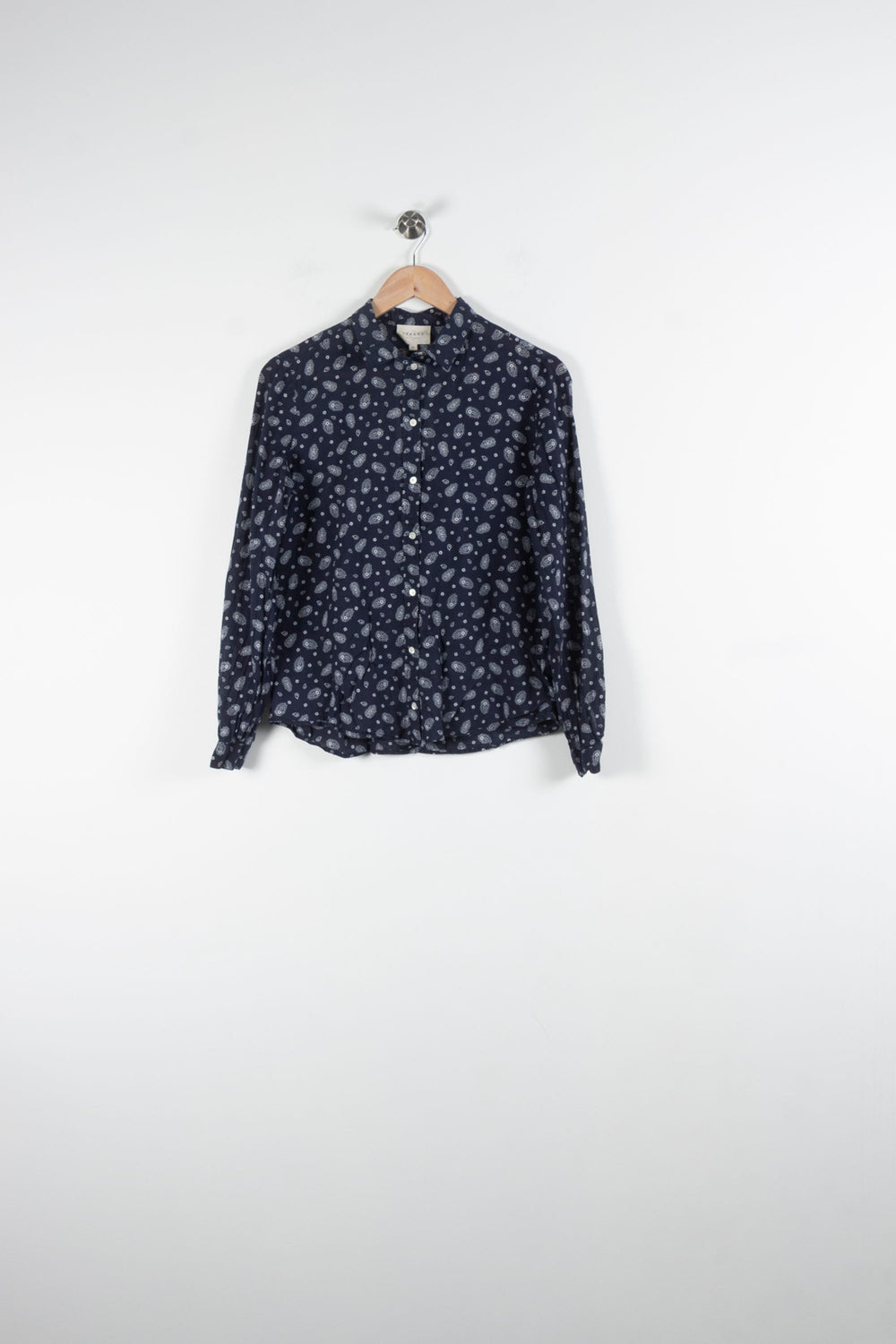 Chemise Bleue à Motifs Blancs - Taille XS/34 de la marque Sézane | PARAD84024 - Vendu par Paradigme - Image 2