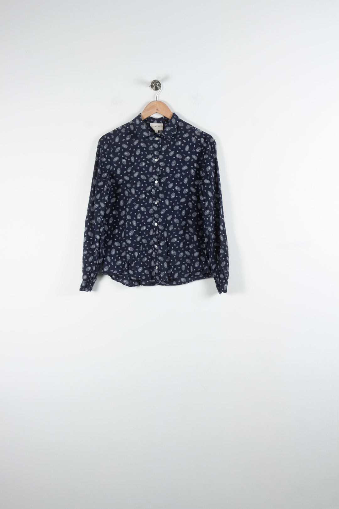 Chemise Bleue à Motifs Blancs - Taille XS/34 de la marque Sézane | PARAD84024 - Vendu par Paradigme - Image 2