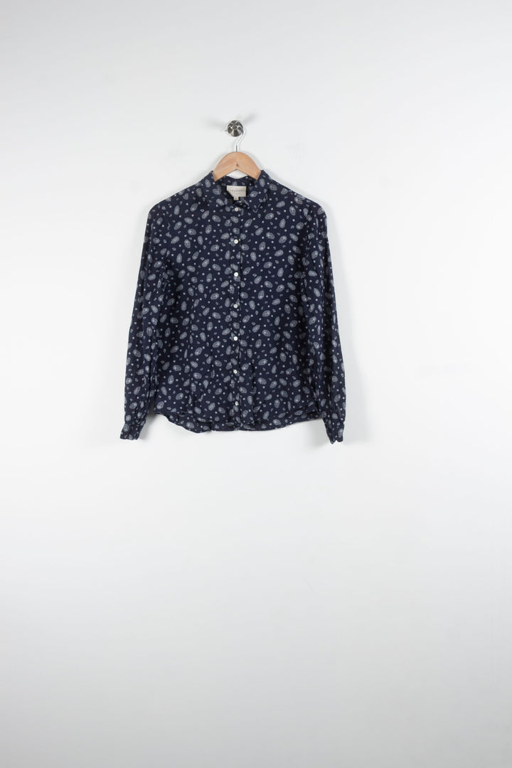 Chemise Bleue à Motifs Blancs - Taille XS/34 de la marque Sézane | PARAD84024 - Vendu par Paradigme - Image 2