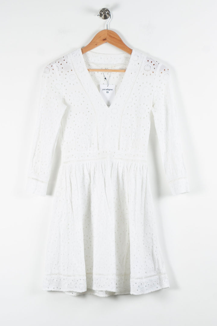 Robe Courte Blanche - Taille XS/34 de la marque Marie Sixtine | PARAD84027 - Vendu par Paradigme - Image 2