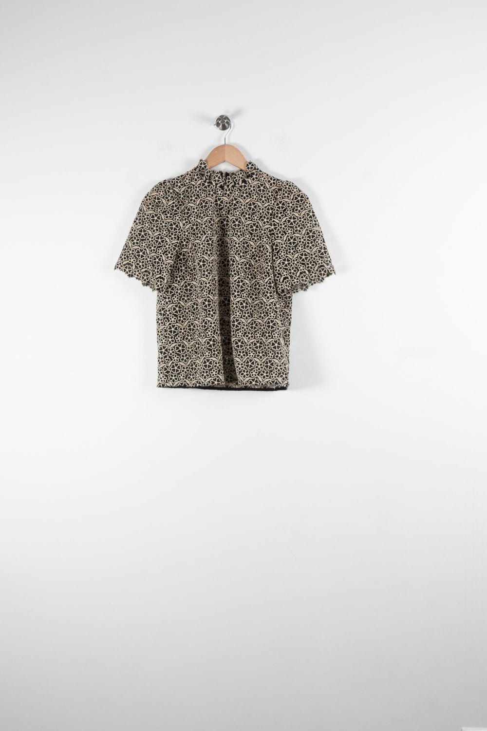 Blouse Noir et Beige - Taille XS/34 de la marque Sézane | PARAD84031 - Vendu par Paradigme - Image 2