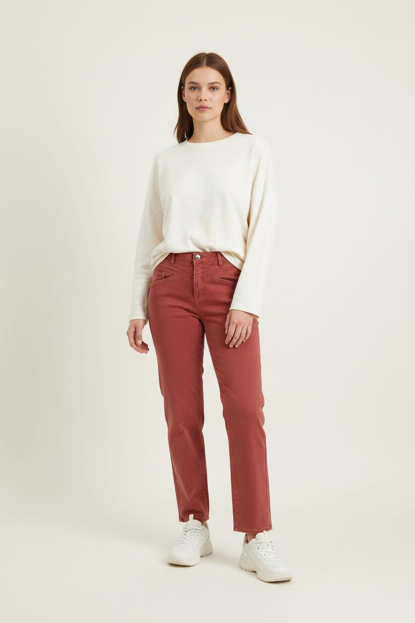 Jean Bordeaux - Taille XS/34 de la marque One Step | PARAD84041 - Vendu par Paradigme - Image 1