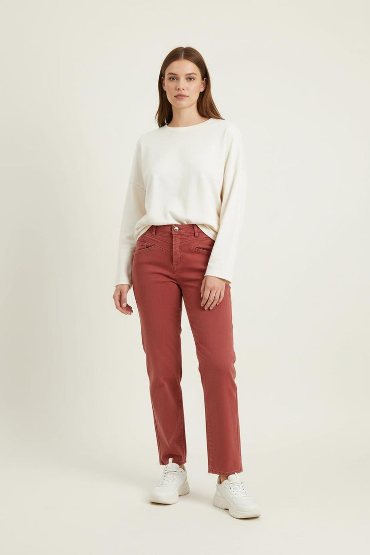 Jean Bordeaux - Taille XS/34 de la marque One Step | PARAD84041 - Vendu par Paradigme - Image 1