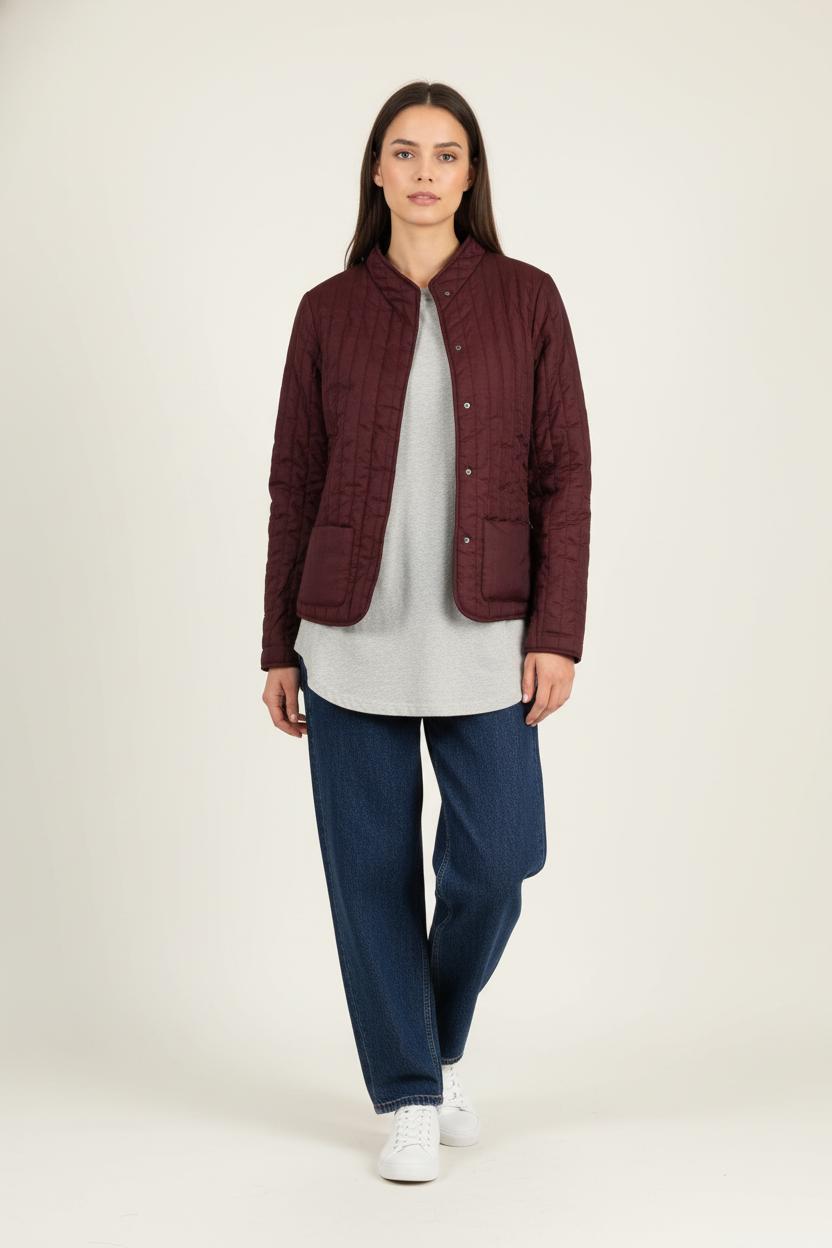 Veste Matelassée Bordeaux - Taille XS/34 de la marque I.Code | PARAD84051 - Vendu par Paradigme - Image 1