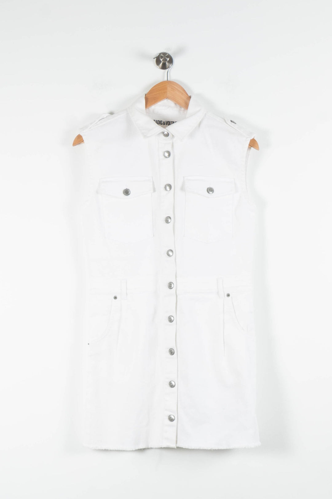 Robe Sans Manches Blanche - Taille XS/34 de la marque Zadig&Voltaire | PARAD84056 - Vendu par Paradigme - Image 2
