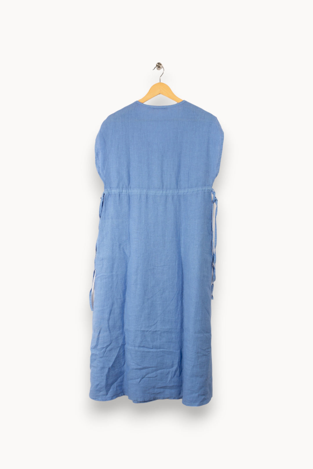 Robe mi-longue en lin uni - S/36