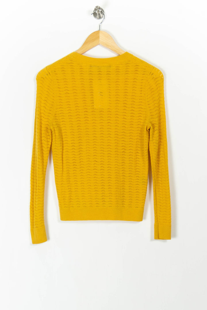 Pull Jaune - Taille XS/34 de la marque Comptoir des Cotonniers | PARAD84062 - Vendu par Paradigme - Image 4