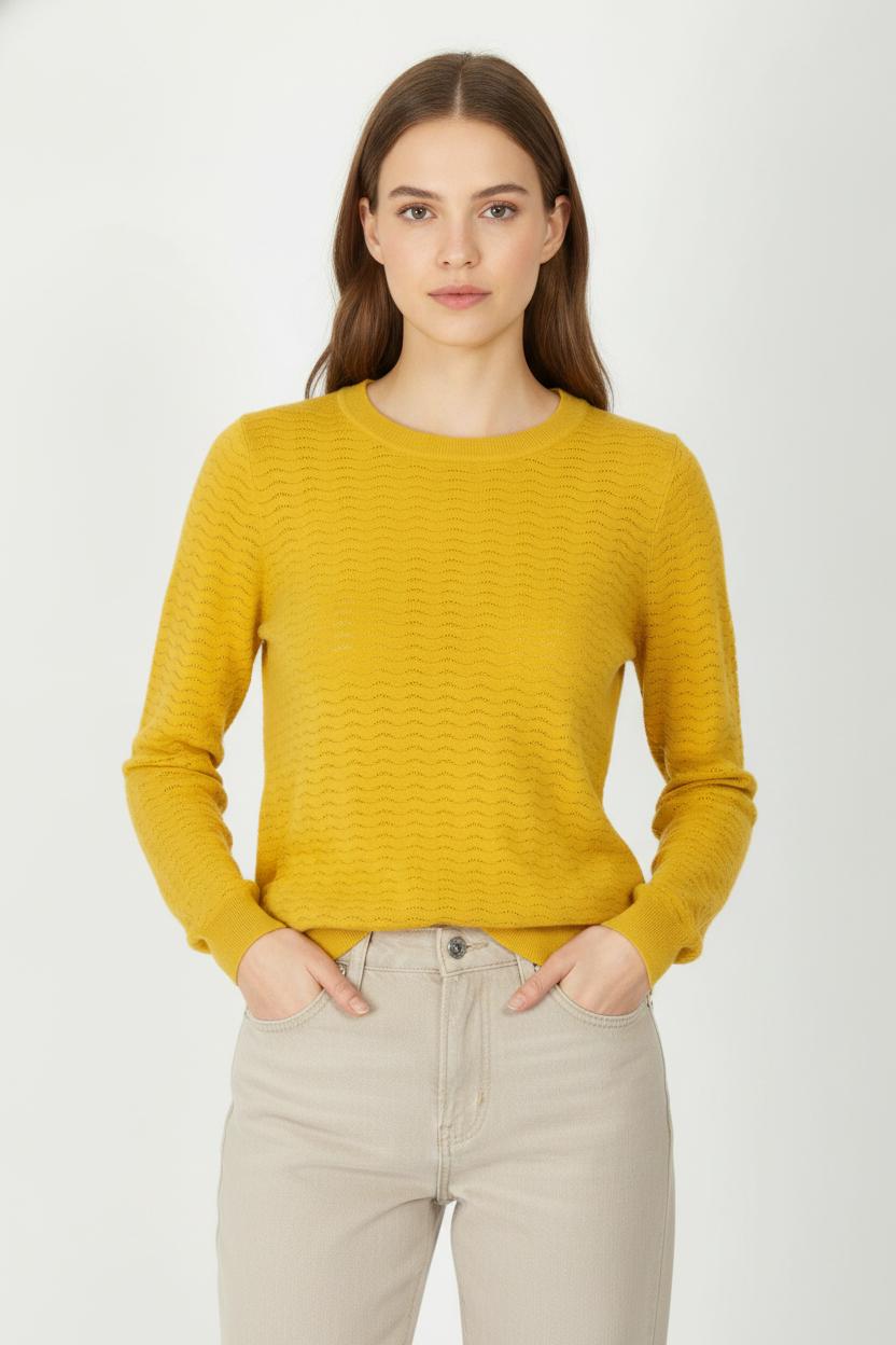 Pull Jaune - Taille XS/34 de la marque Comptoir des Cotonniers | PARAD84062 - Vendu par Paradigme - Image 1