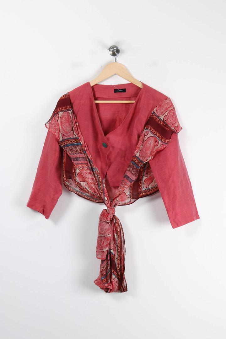 Blouse Rose et Rouge - Taille L/40 de la marque ZAPA | PARAD84069 - Vendu par Paradigme - Image 2