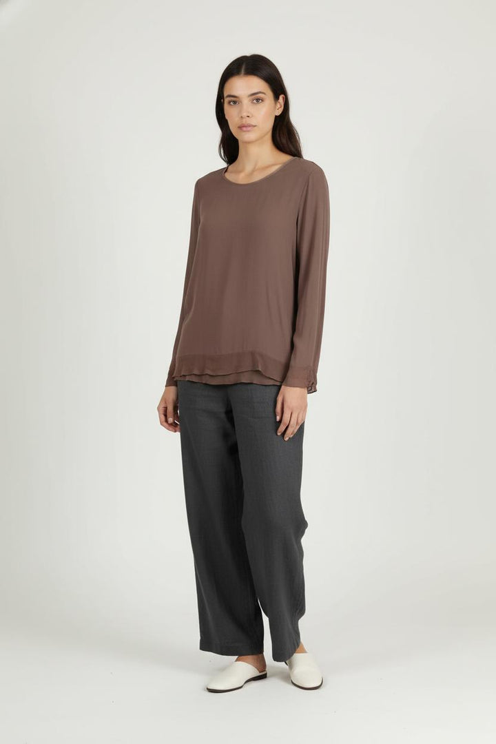 Blouse Beige - Taille S/36 de la marque La Fée Maraboutée | PARAD84071 - Vendu par Paradigme - Image 1