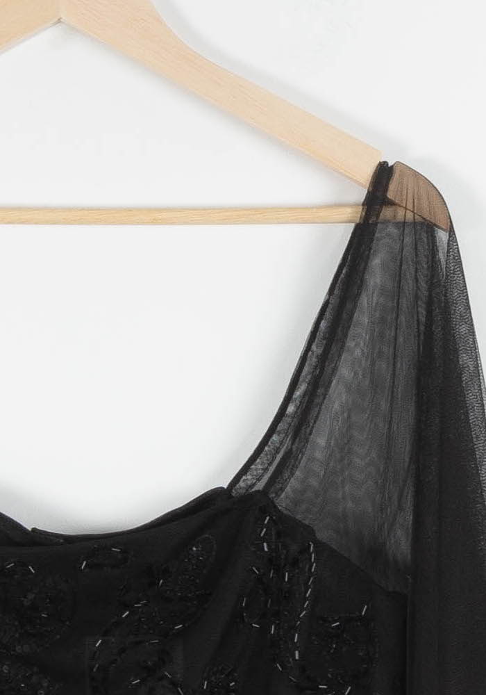 Blouse Noire - Taille M/38 de la marque Derhy | PARAD84073 - Vendu par Paradigme - Image 3