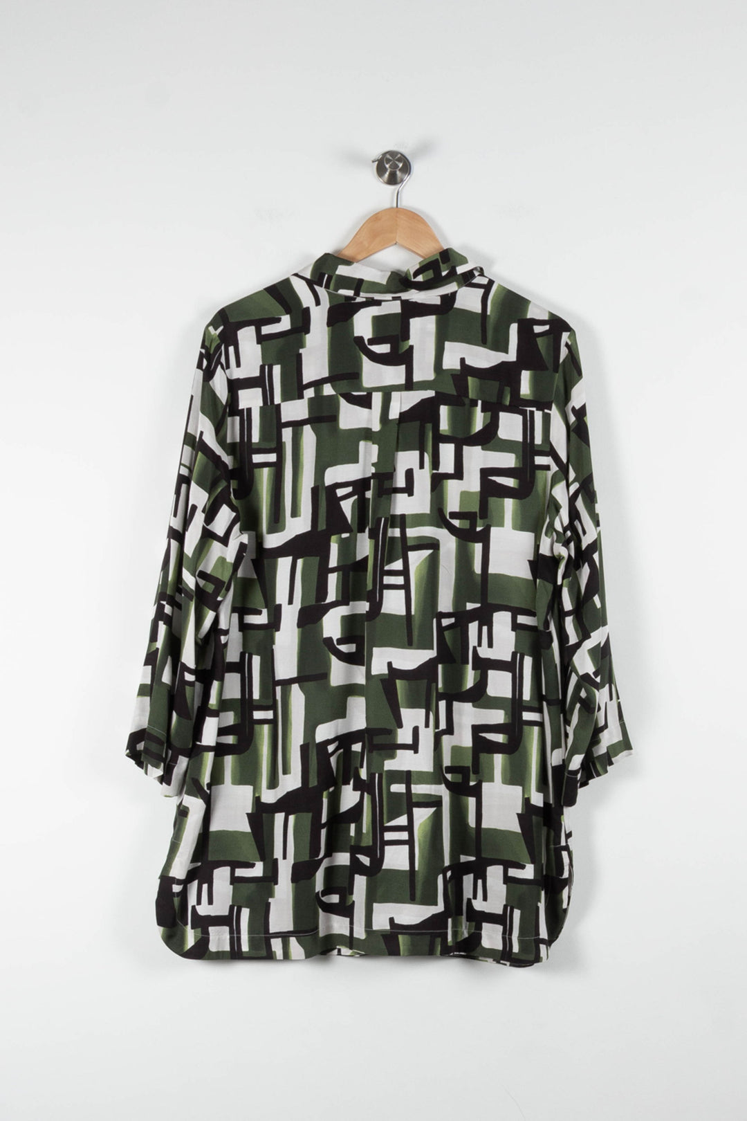 Chemise Verte et Blanche - Taille XXL/44 de la marque Marina Rinaldi | PARAD84112 - Vendu par Paradigme - Image 4