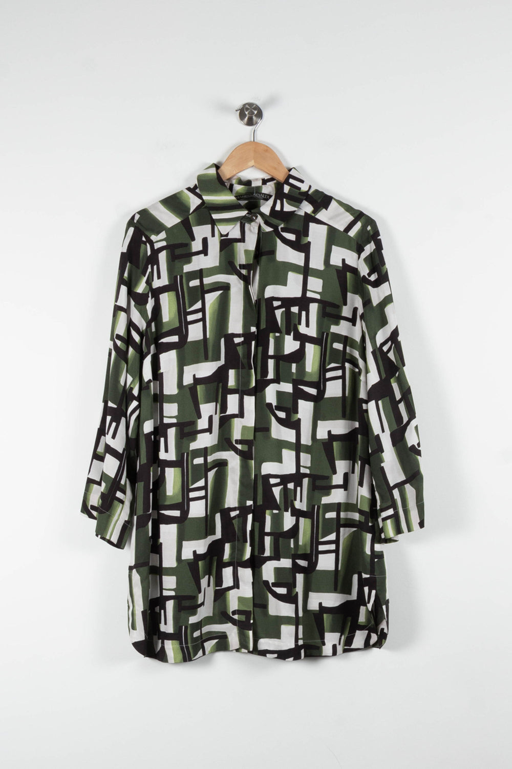 Chemise Verte et Blanche - Taille XXL/44 de la marque Marina Rinaldi | PARAD84112 - Vendu par Paradigme - Image 2