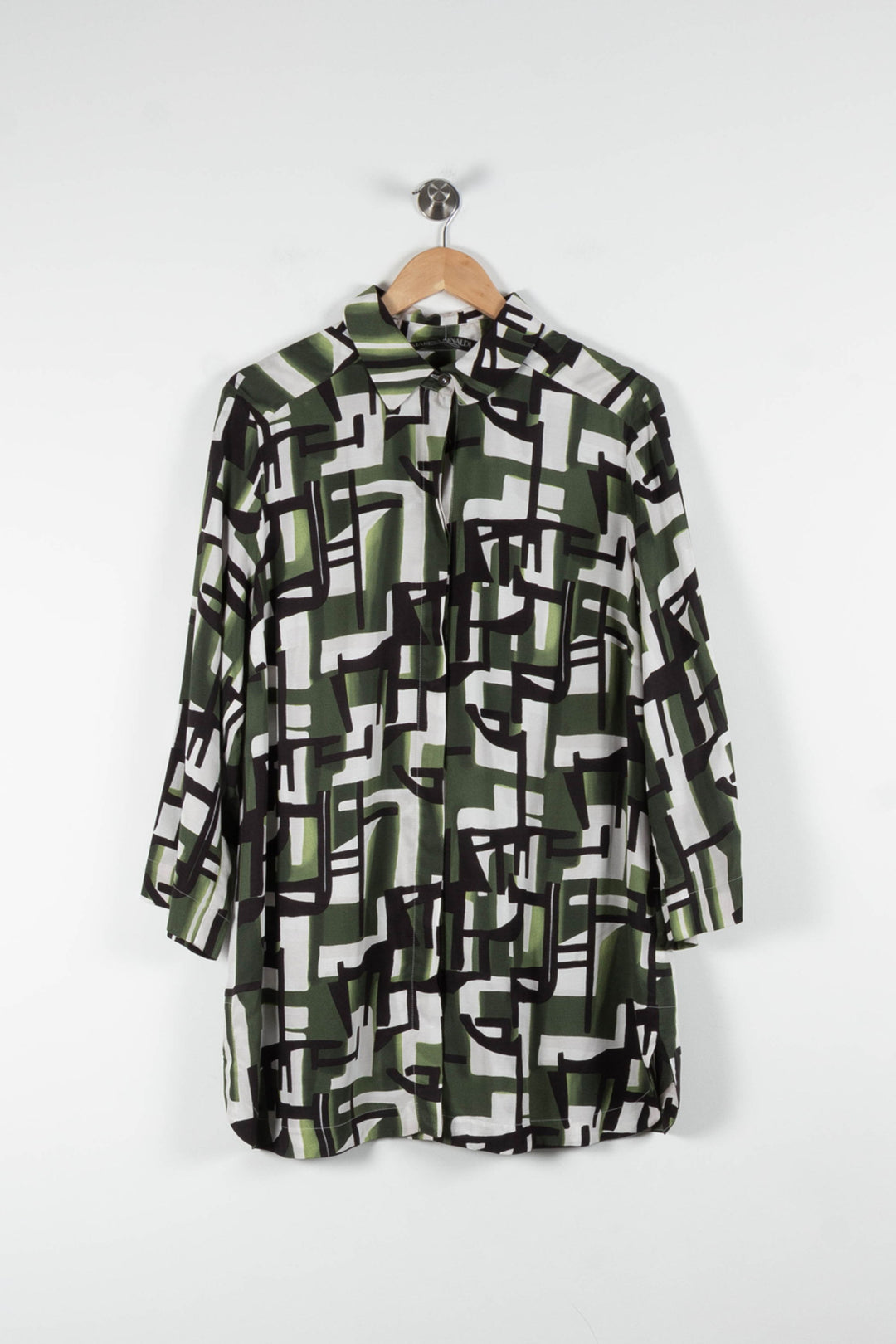 Chemise Verte et Blanche - Taille XXL/44 de la marque Marina Rinaldi | PARAD84112 - Vendu par Paradigme - Image 2
