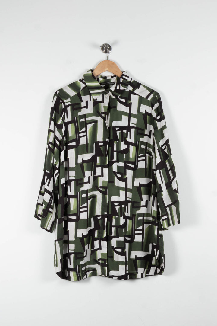 Chemise Verte et Blanche - Taille XXL/44 de la marque Marina Rinaldi | PARAD84112 - Vendu par Paradigme - Image 2