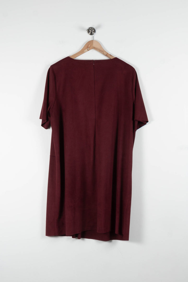 Robe Bordeaux - Taille XXL/44 de la marque Marina Rinaldi | PARAD84113 - Vendu par Paradigme - Image 4