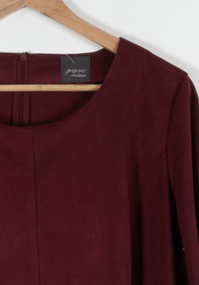 Robe Bordeaux - Taille XXL/44 de la marque Marina Rinaldi | PARAD84113 - Vendu par Paradigme - Image 3