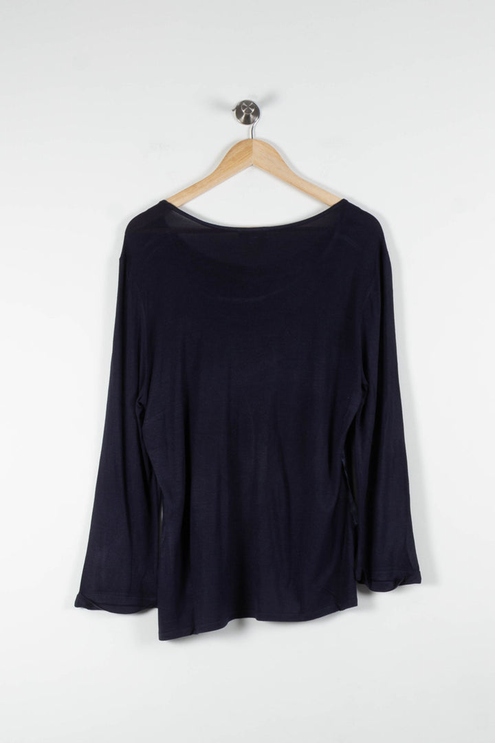 Blouse Bleue - Taille XXL/44 de la marque Caroll | PARAD84119 - Vendu par Paradigme - Image 4