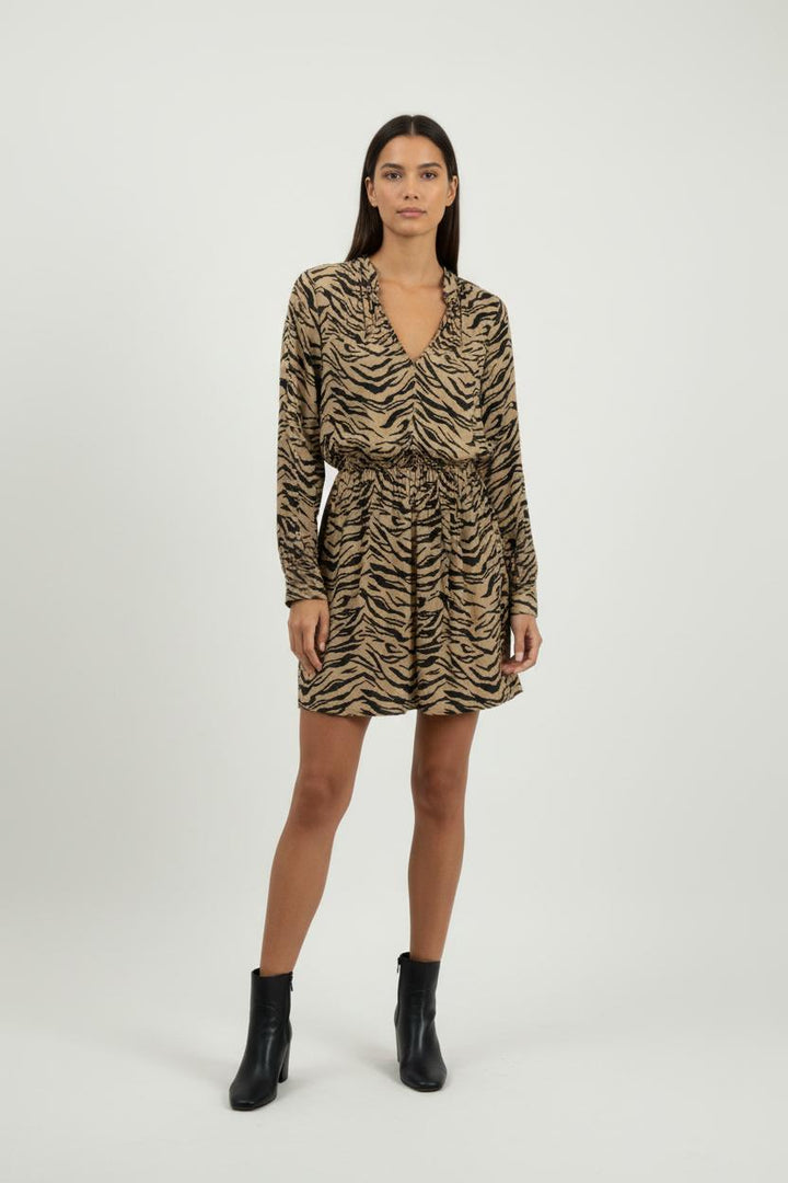 Robe Courte Marron et Noire - Taille S/36 de la marque Zadig&Voltaire | PARAD84122 - Vendu par Paradigme - Image 1