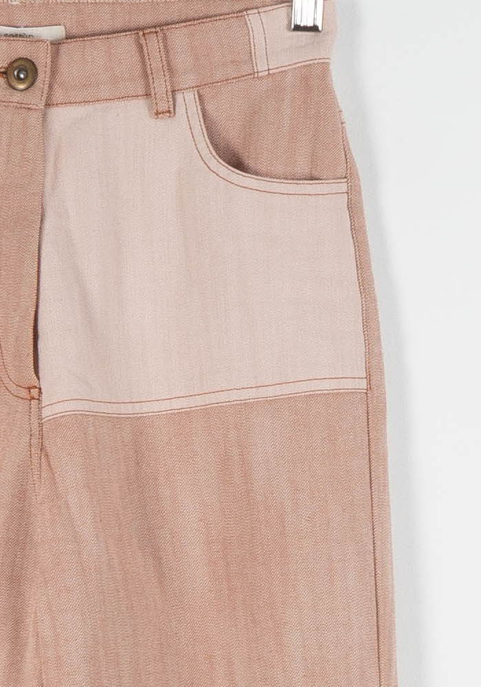 Jean Rose et Beige - Taille XS/34 de la marque Sessùn | PARAD84127 - Vendu par Paradigme - Image 3