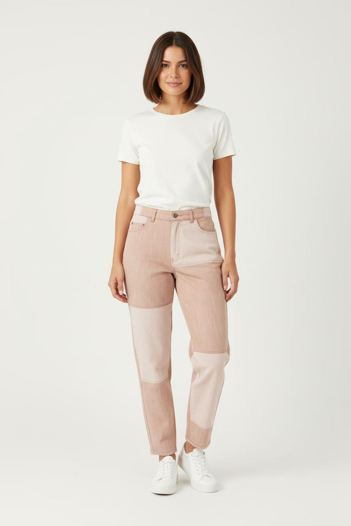Jean Rose et Beige - Taille XS/34 de la marque Sessùn | PARAD84127 - Vendu par Paradigme - Image 1