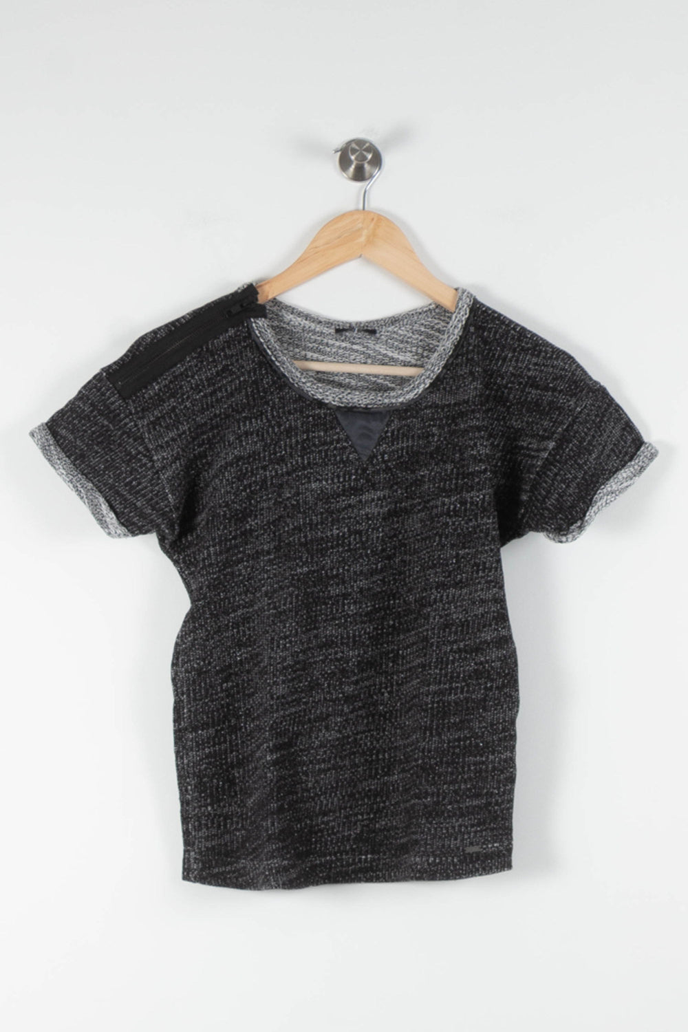 T-shirt Noir et Gris - Taille S/36 de la marque IKKS | PARAD84131 - Vendu par Paradigme - Image 2