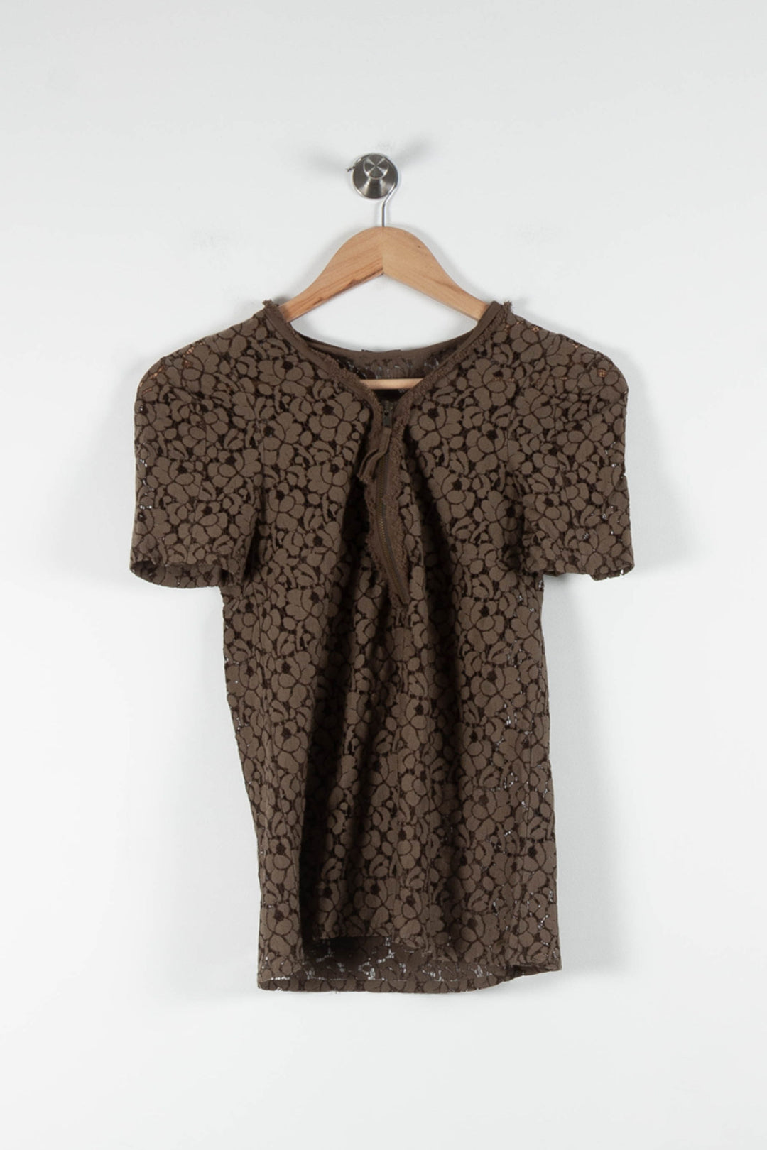 Top Marron - Taille S/36 de la marque IKKS | PARAD84137 - Vendu par Paradigme - Image 4