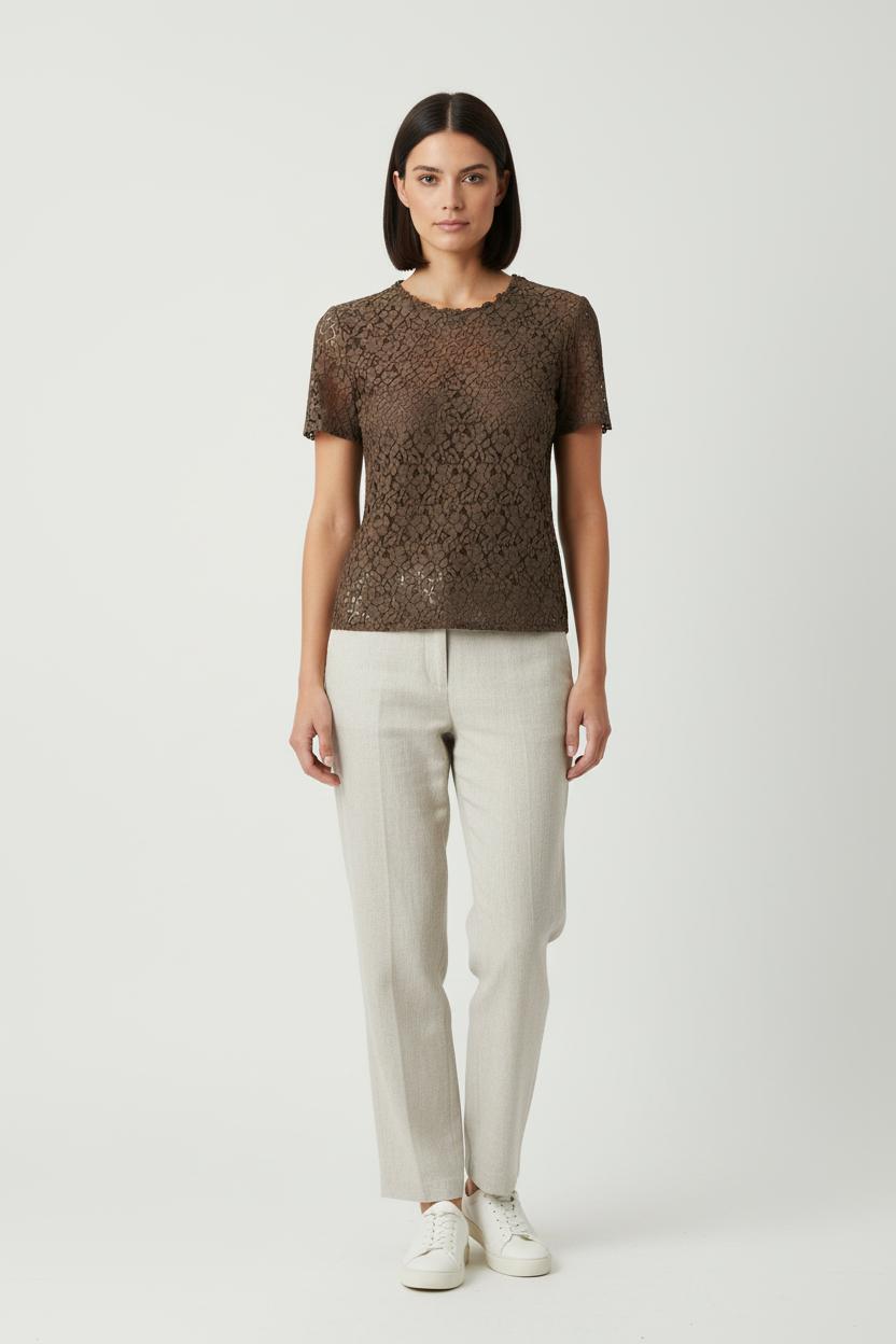 Top Marron - Taille S/36 de la marque IKKS | PARAD84137 - Vendu par Paradigme - Image 1