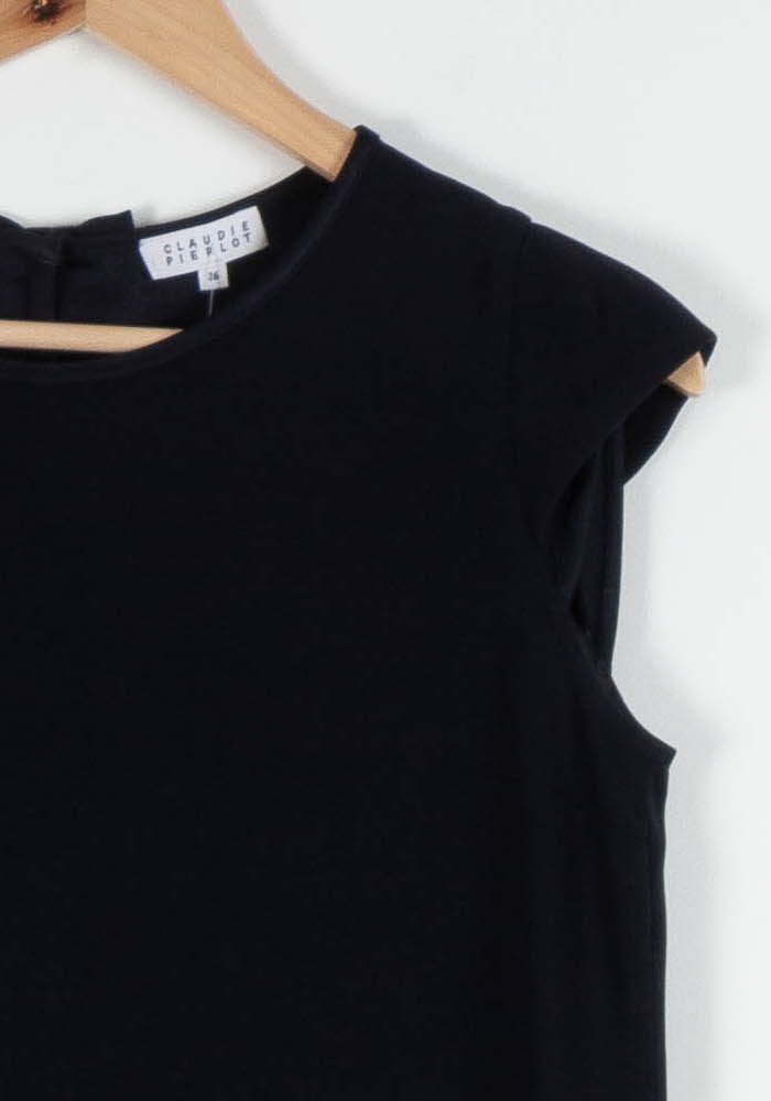 Robe Droite Noire - Taille S/36 de la marque Claudie Pierlot | PARAD84140 - Vendu par Paradigme - Image 3