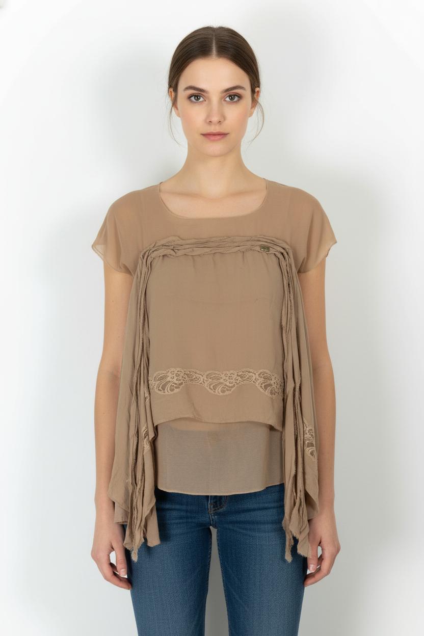 Blouse Beige - Taille XL/42 de la marque Liu Jo | PARAD84141 - Vendu par Paradigme - Image 1